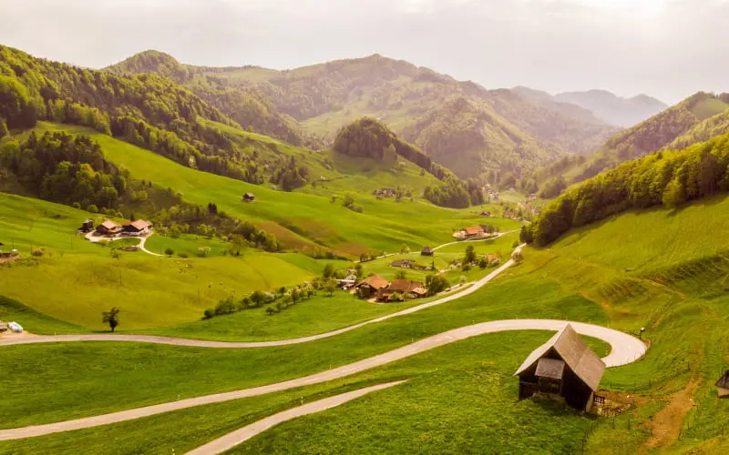 Small villages in Switzerland
